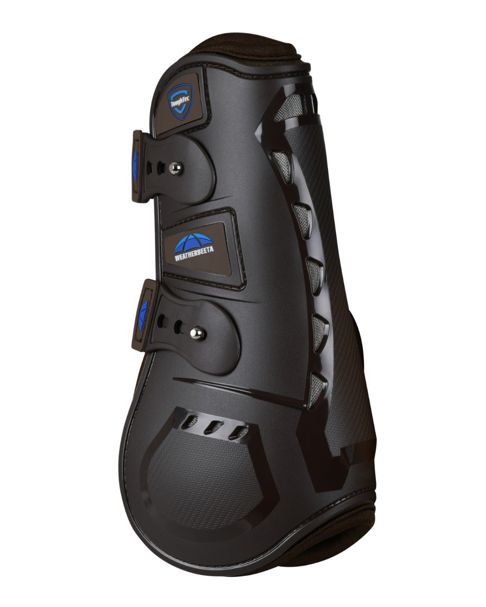 Brown Coloured WeatherBeeta Tough-Tec Essential Open Front Boots on white background