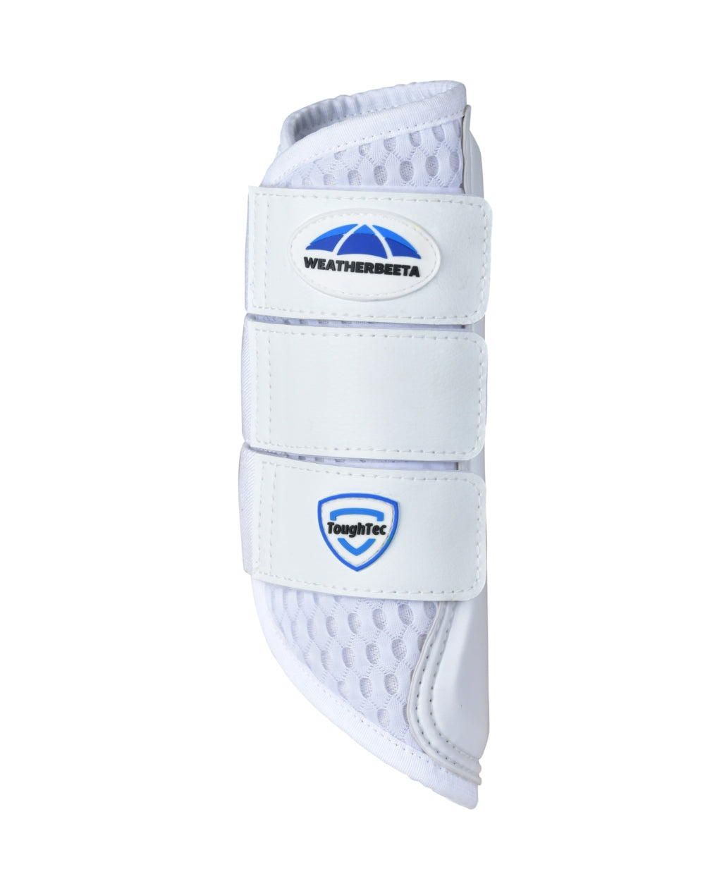 White Coloured WeatherBeeta Tough-Tec Mesh Brushing Boots on white background