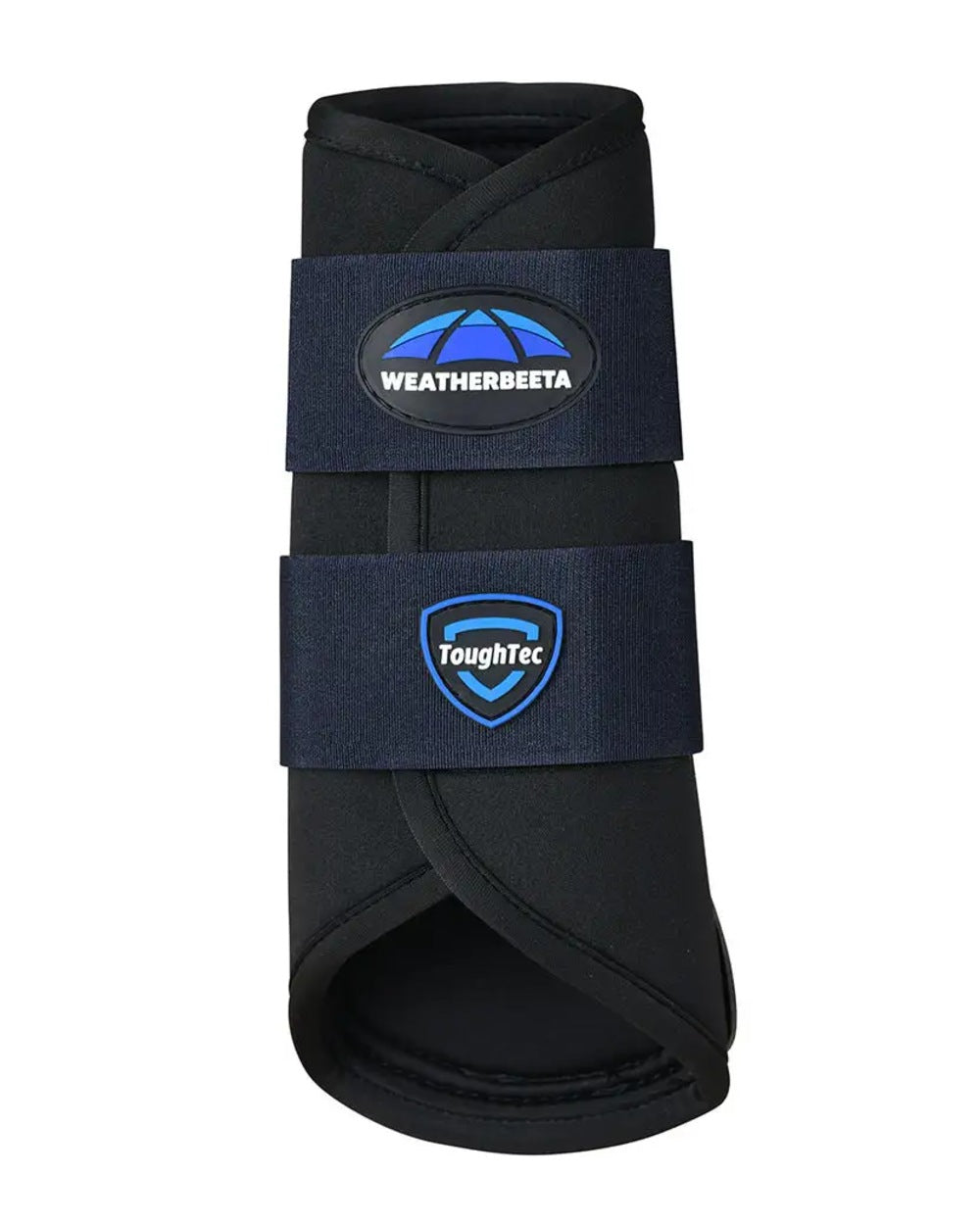 Black Navy Coloured WeatherBeeta Tough-Tec Prime Brushing Boots on white background