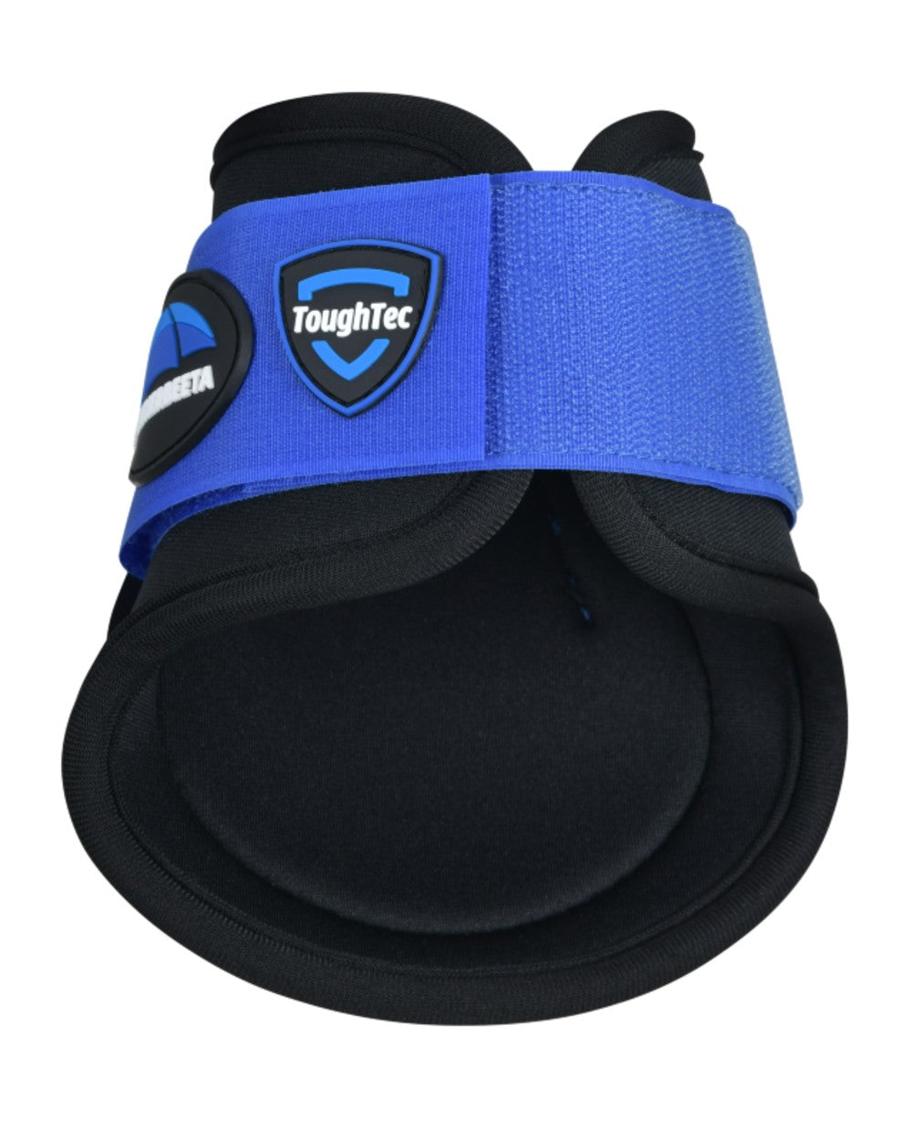 Black Cobalt Coloured WeatherBeeta Tough-Tec Prime Fetlock Boots on white background