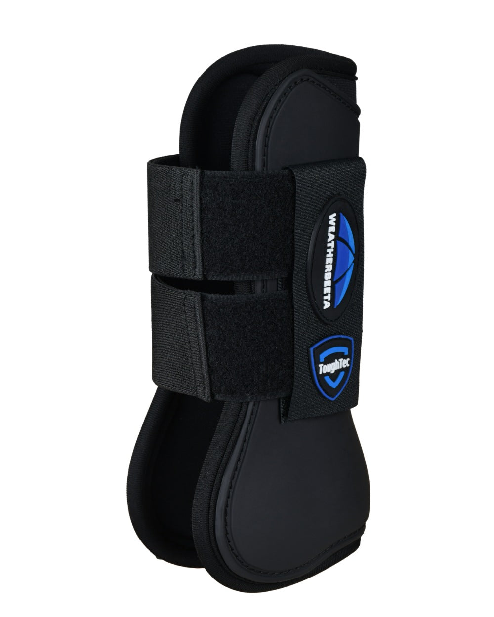 Black Coloured WeatherBeeta Tough-Tec Prime Open Front Boots on white background