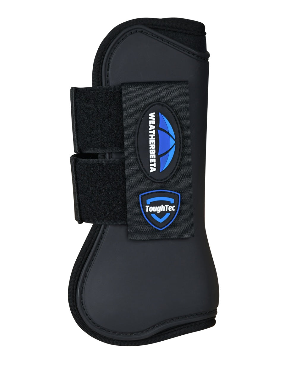 Black Coloured WeatherBeeta Tough-Tec Prime Open Front Boots on white background
