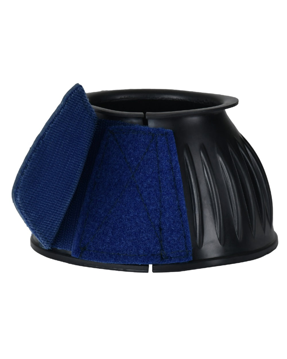 Black Navy Coloured WeatherBeeta Tough-Tec Prime Rubber Bell Boots on white background