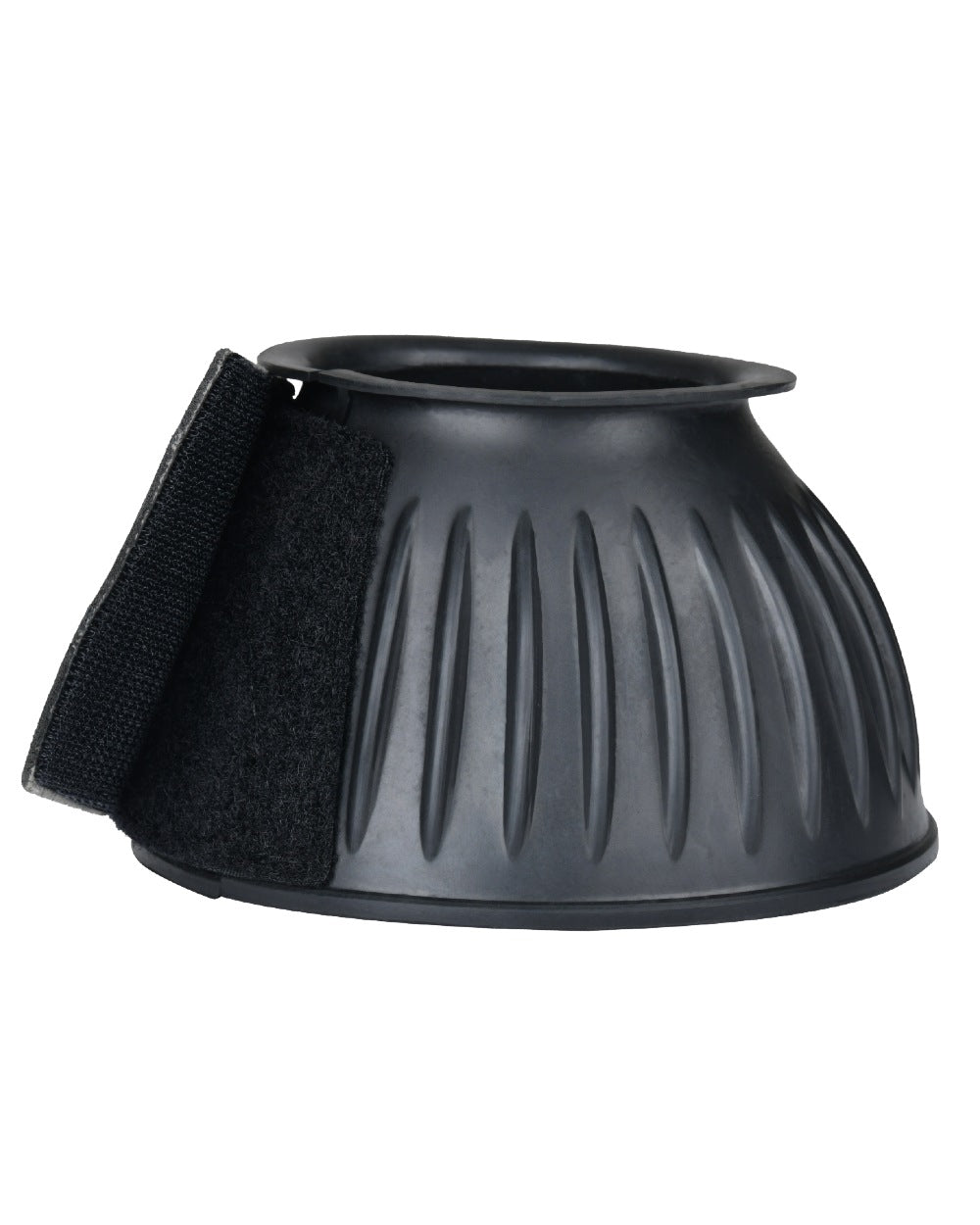 Black Coloured WeatherBeeta Tough-Tec Prime Rubber Bell Boots on white background