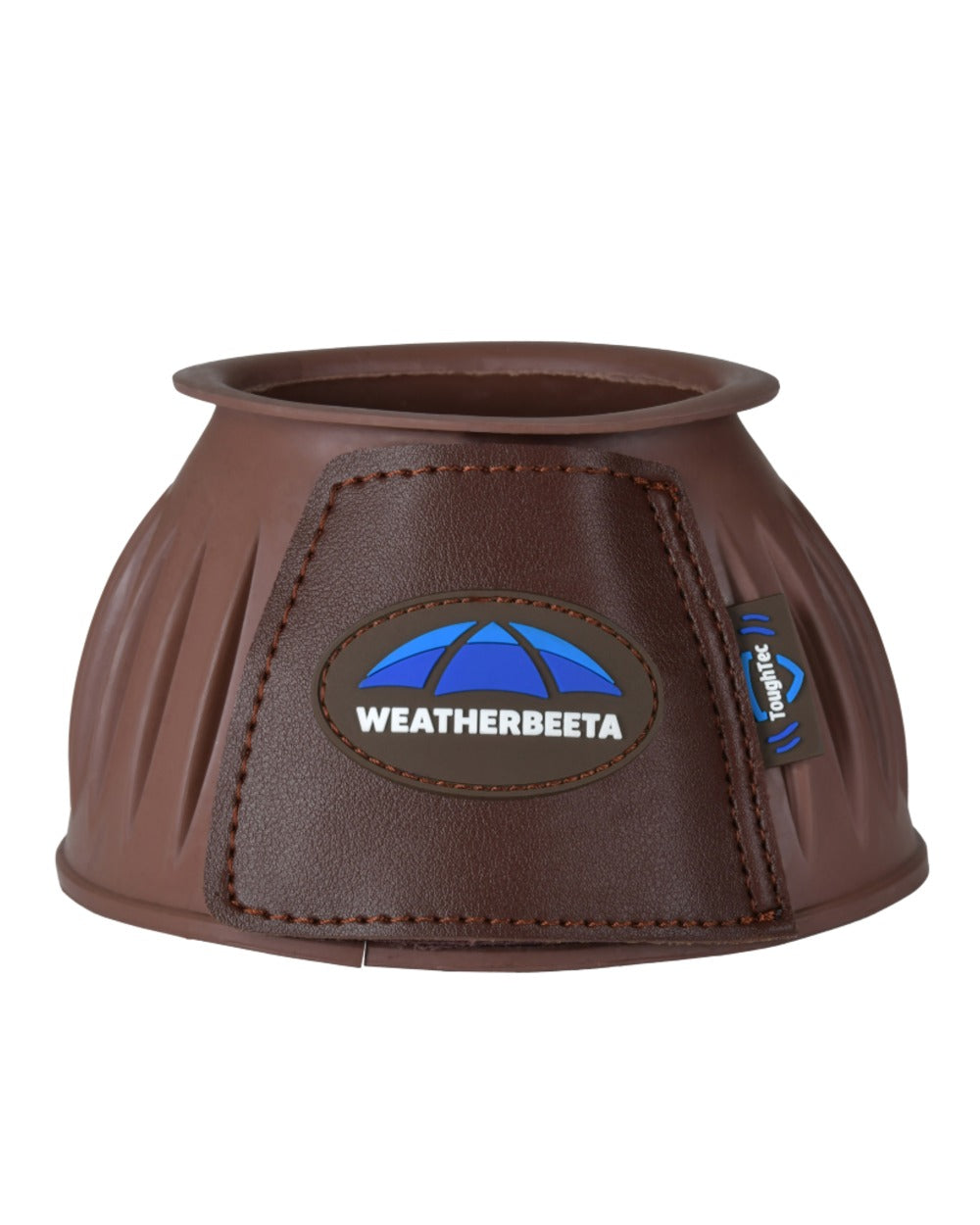 Brown Coloured WeatherBeeta Tough-Tec Prime Rubber Bell Boots on white background