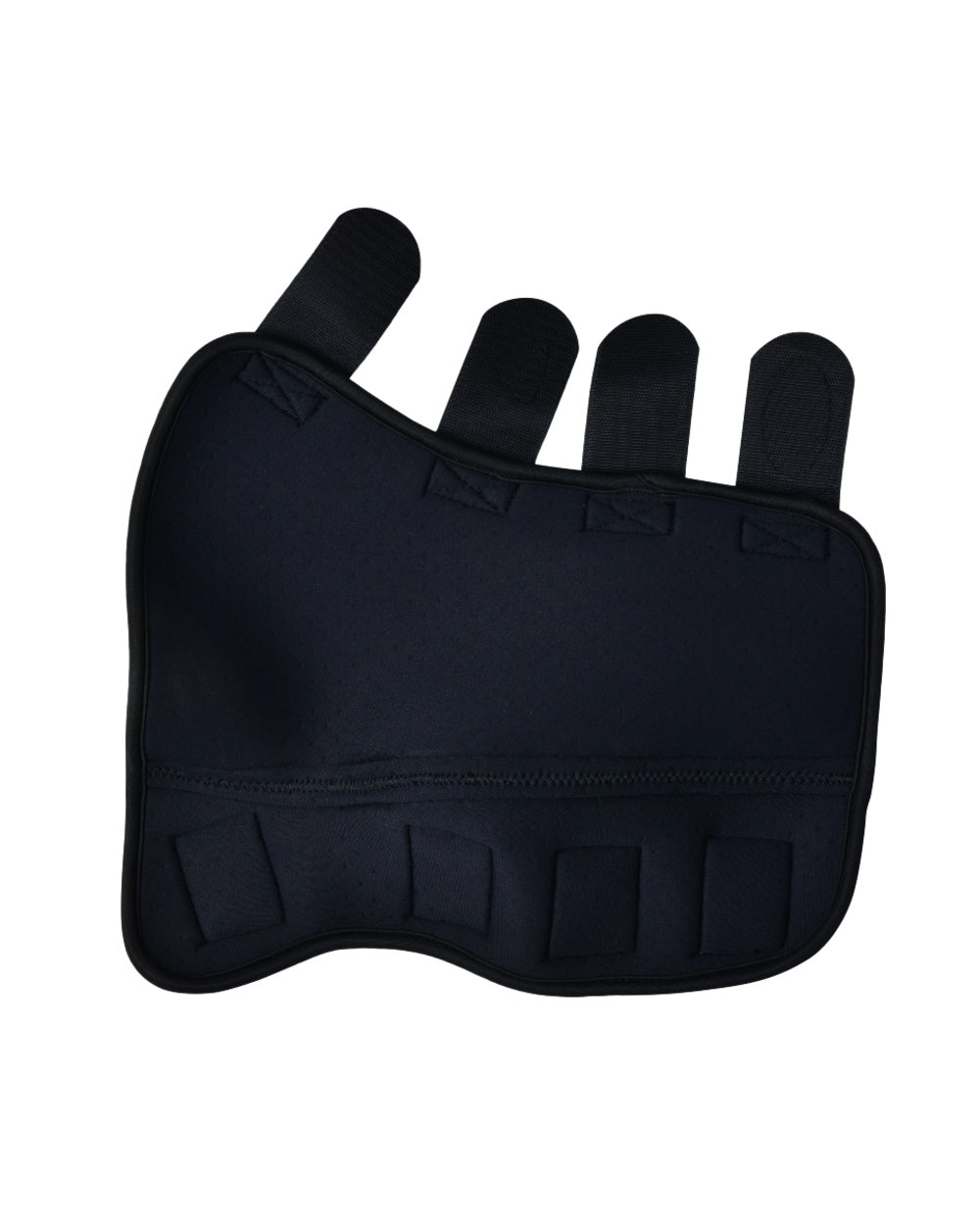Black Blue Coloured WeatherBeeta Tough-Tec Turnout Boots on white background