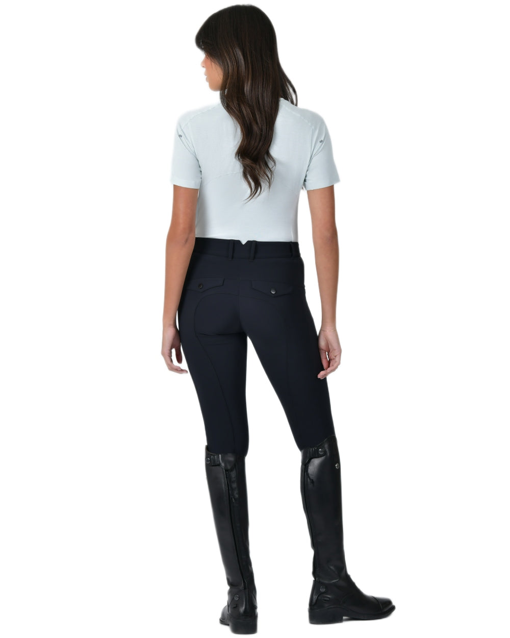 Soft Sage coloured WeatherBeeta Womens 37.5 Lightweight Performance Short Sleeve Top on white background