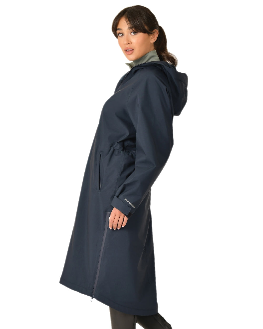 Navy Coloured WeatherBeeta Womens All Weather Field Jacket on white background