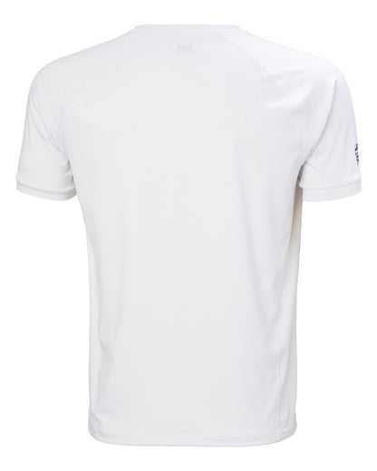 White coloured Helly Hansen Mens HP Ocean T-Shirt 2.0 on white background 