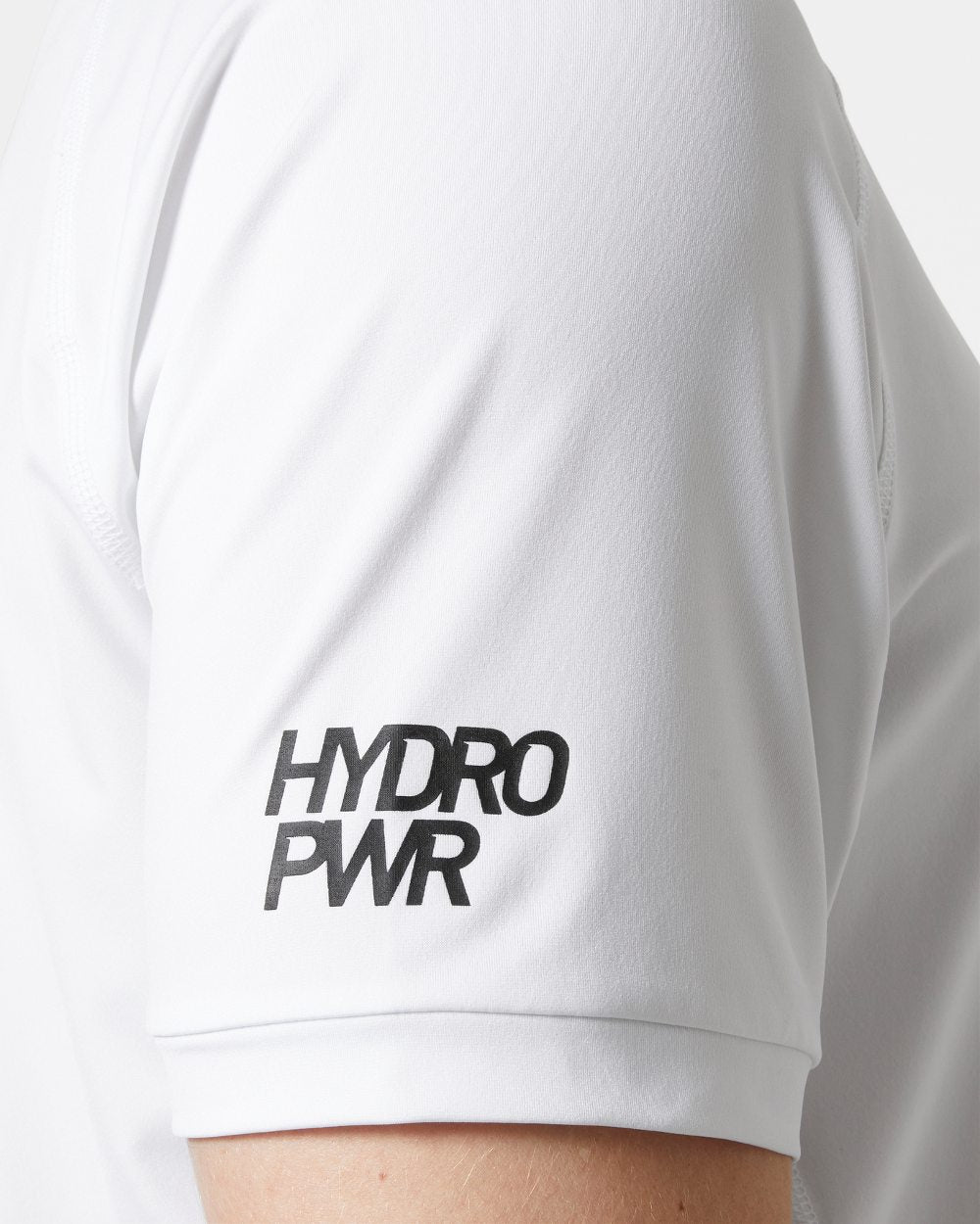 White coloured Helly Hansen Mens HP Ocean T-Shirt 2.0 on white background 