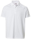White Coloured Musto Mens Evolution Sunblock Short Sleeve Polo Shirt 2.0 On A White Background #colour_white