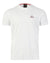 White Coloured Musto Mens Nautic Short Sleeve T-Shirt On A White Background #colour_white