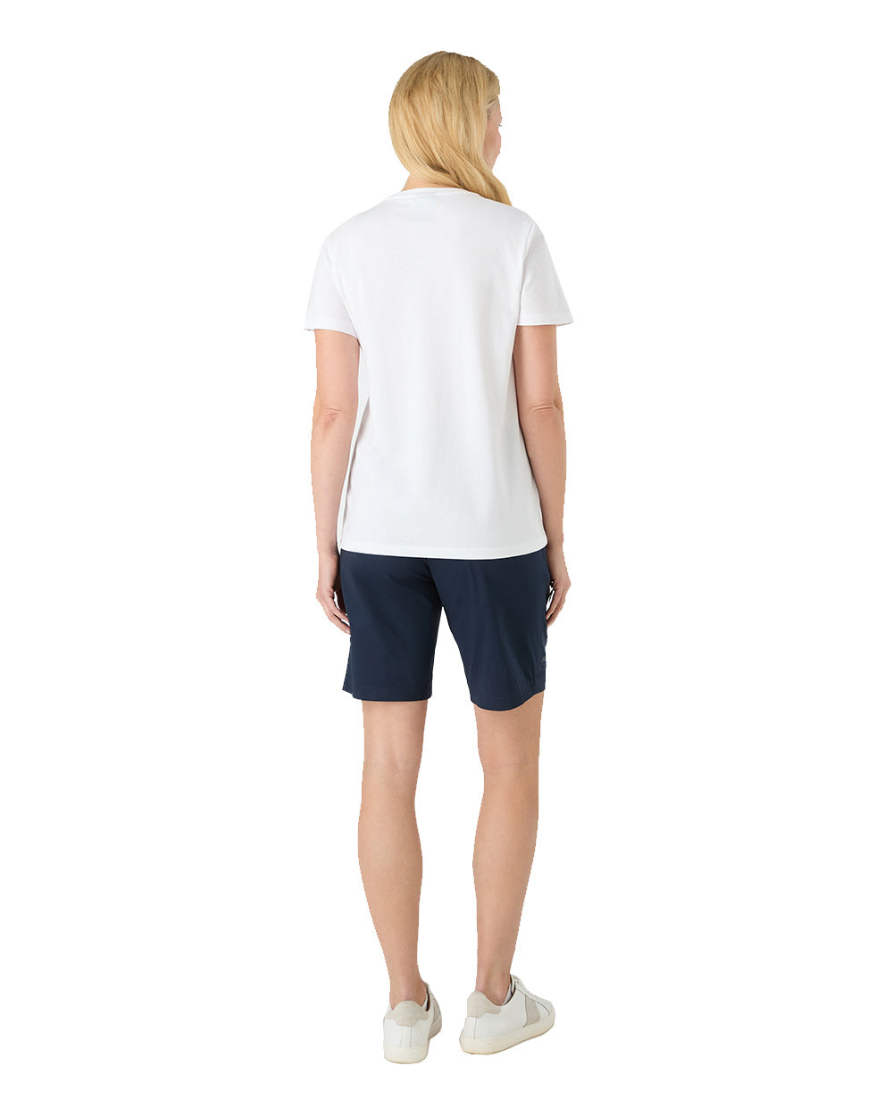 White Coloured Musto Womens 1964 Short Sleeve T-Shirt On A White Background