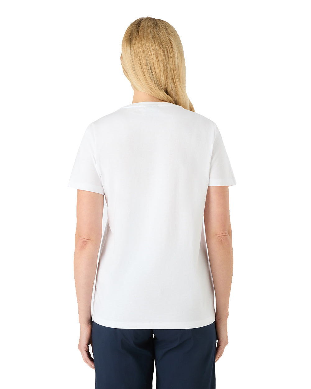 White Coloured Musto Womens 1964 Short Sleeve T-Shirt On A White Background