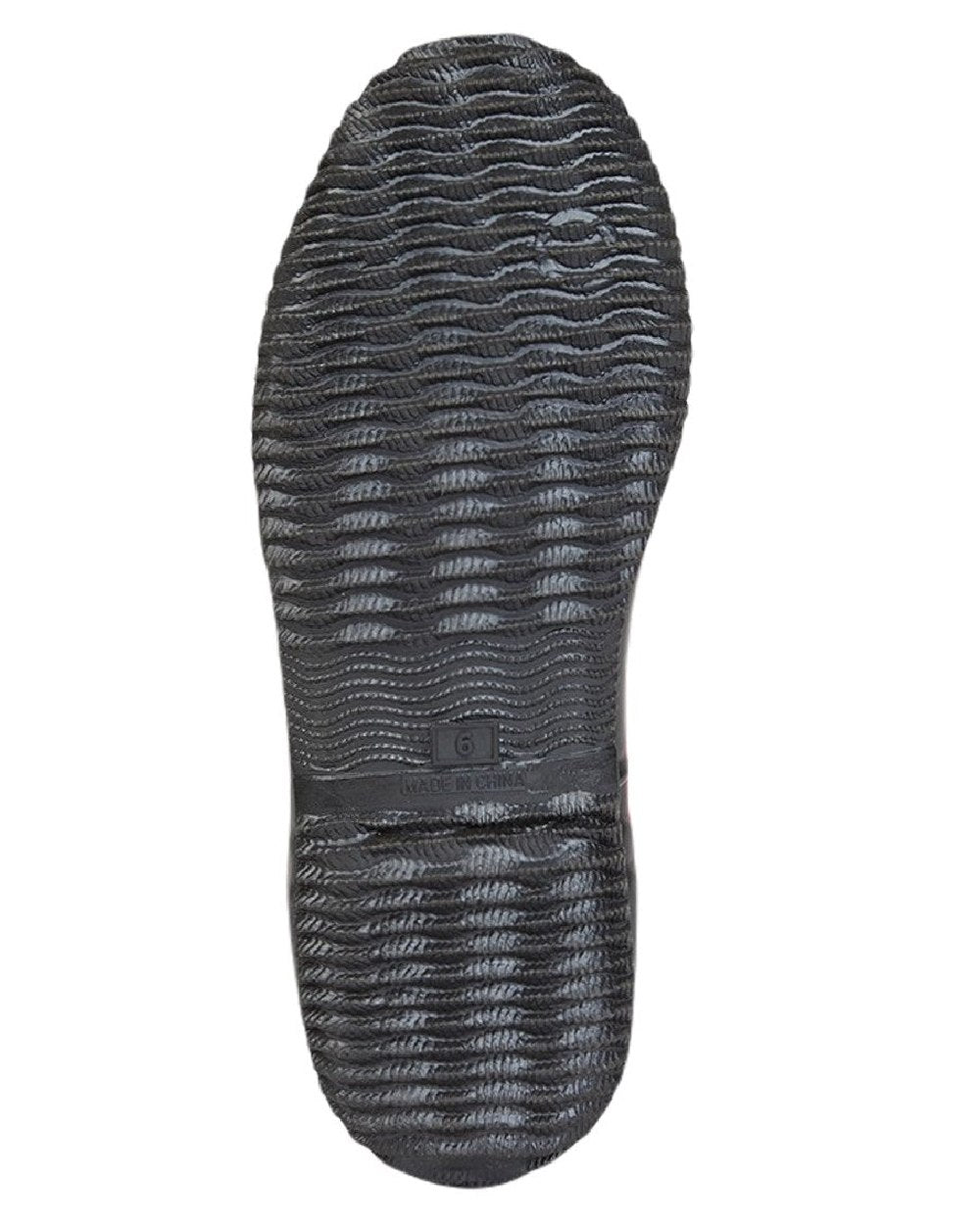 Black Purple coloured Woodland Ladies Pull On Neoprene Wellingtons on white background