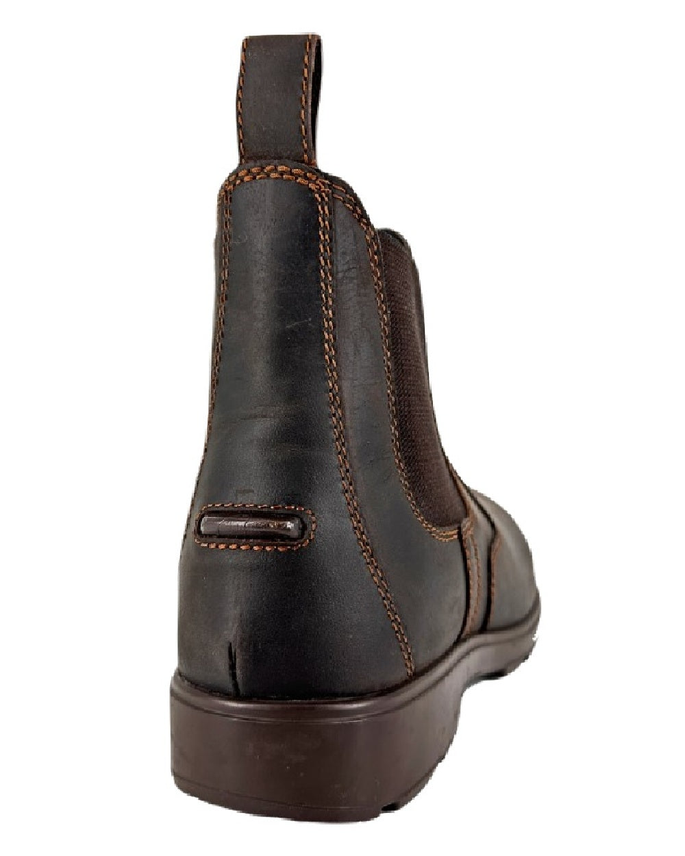 Brown coloured Woodland Waterproof Twin Gusset Chelsea Boots on white background