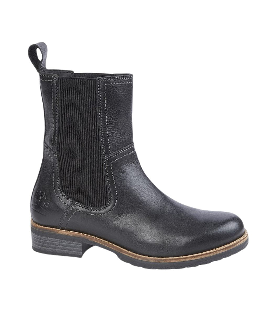 Woodland High Ankle Twin Gusset Country Boots In Black