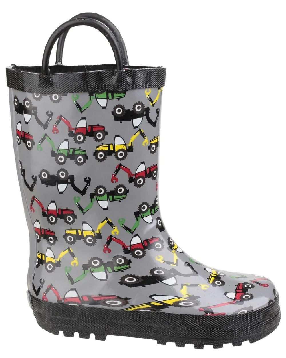 Wotswold Childrens Puddle Waterproof Pull On Boots in Digger