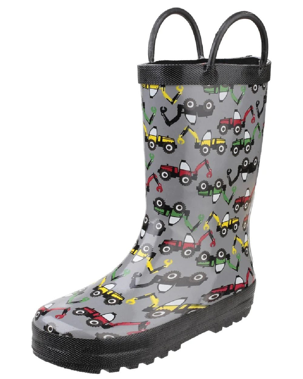 Wotswold Childrens Puddle Waterproof Pull On Boots in Digger