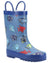Wotswold Childrens Puddle Waterproof Pull On Boots in Robot #colour_robot
