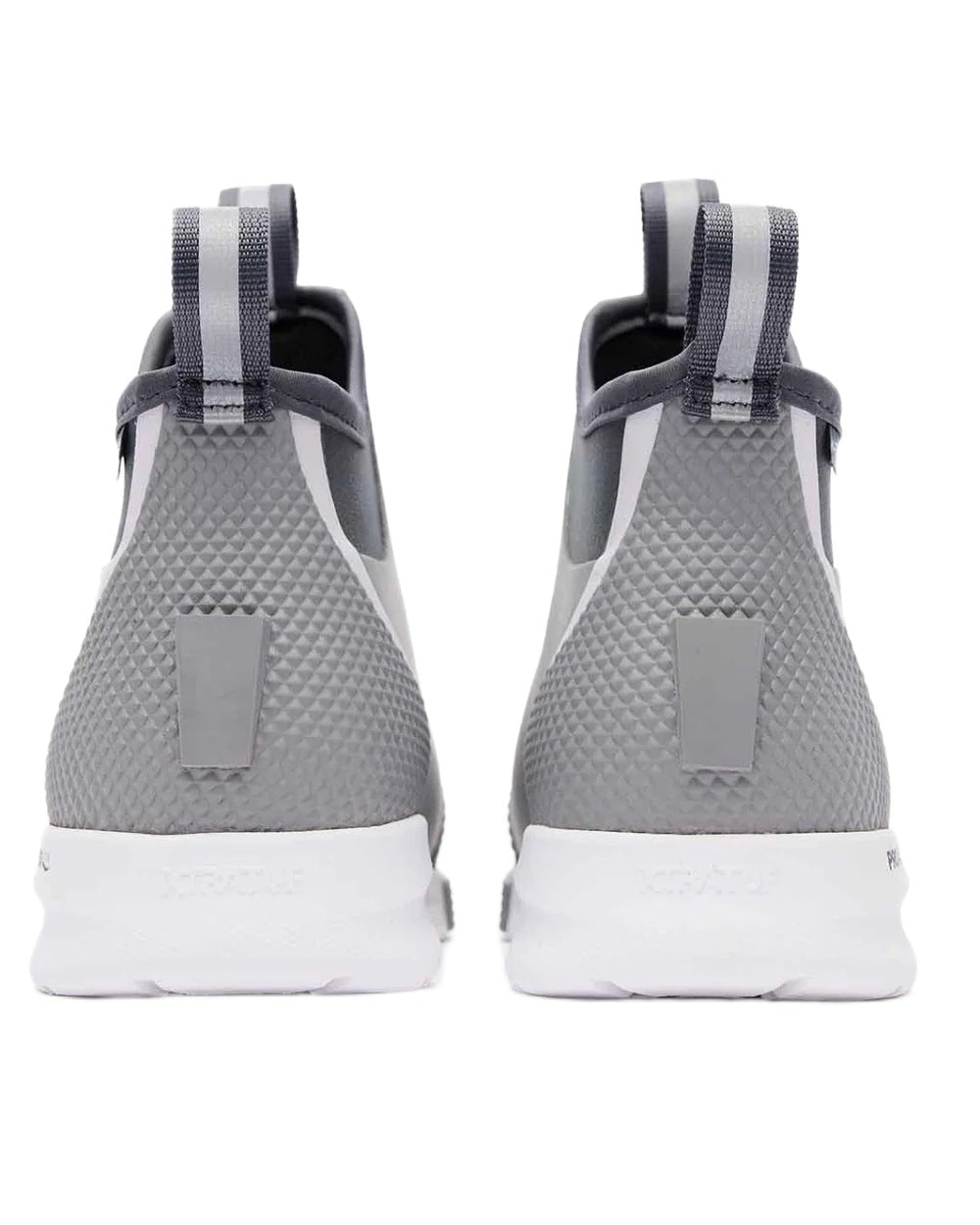 Grey Coloured Xtratuf Mens 6" Ankle Deck Sport Boots on white background