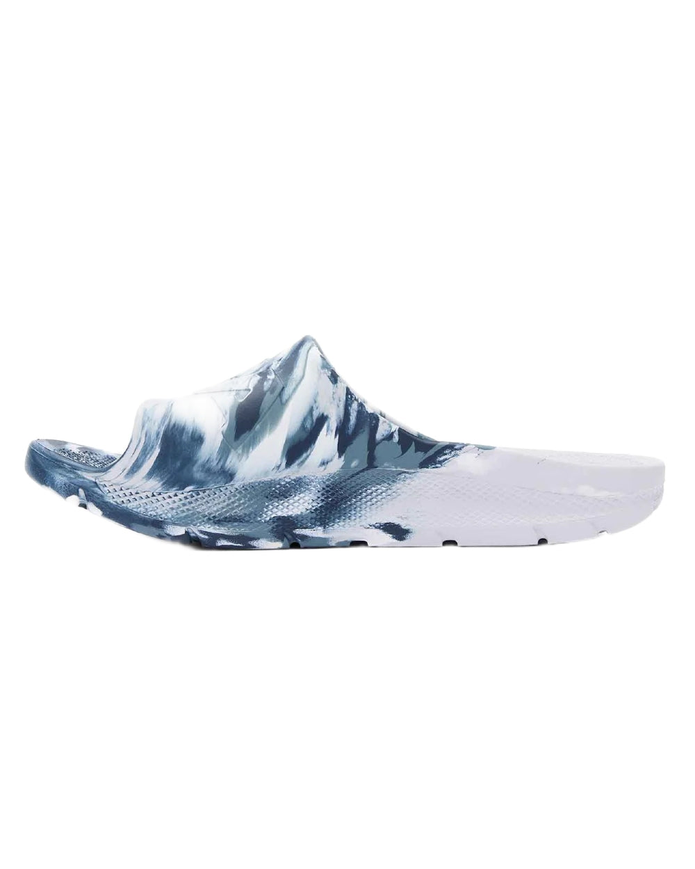 Stormy Coloured Xtratuf Mens Apres Fish Sliders on white background