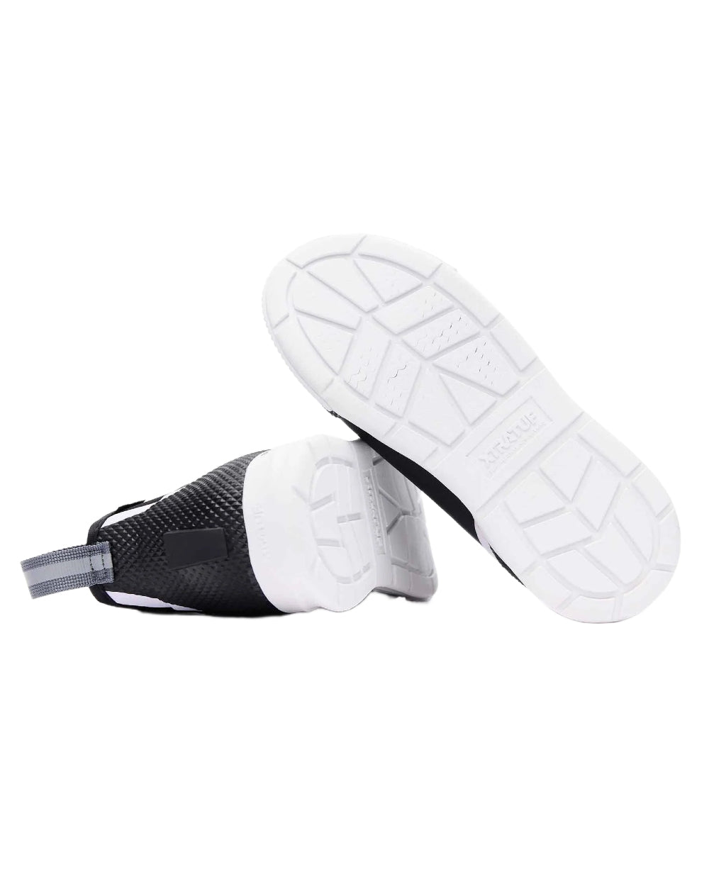 Black Coloured Xtratuf Womens 6" Ankle Deck Sport Boots on white background
