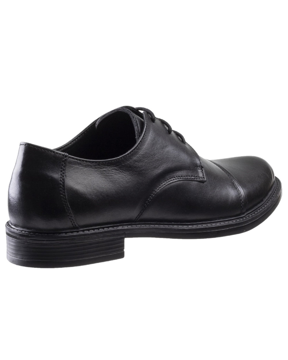 Black Coloured Amblers Mens Bristol Shoes on a white background