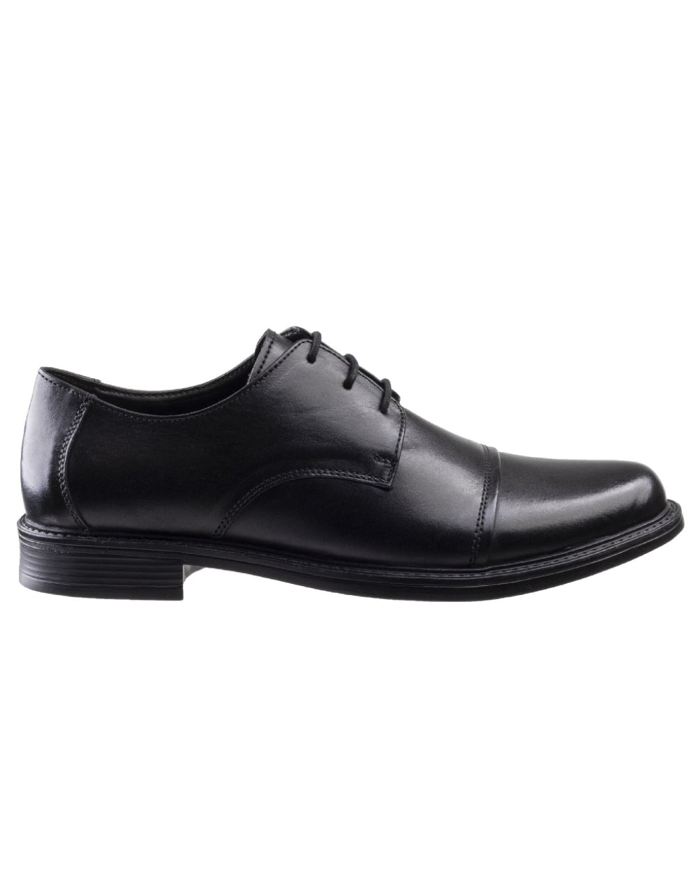 Black Coloured Amblers Mens Bristol Shoes on a white background