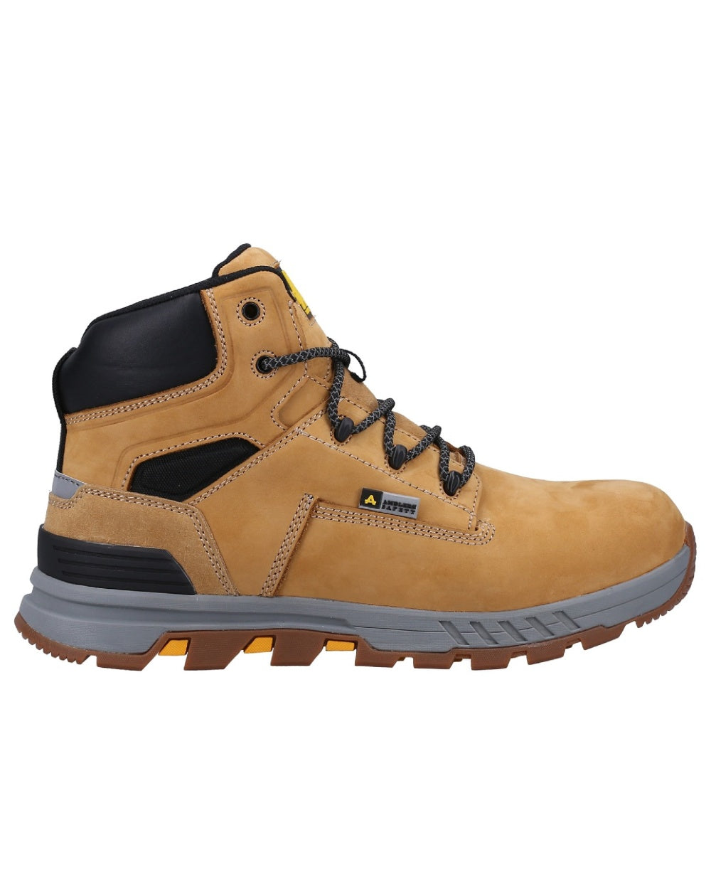 Honey coloured Amblers Safety Mens AS261 Safety Boots on a white background