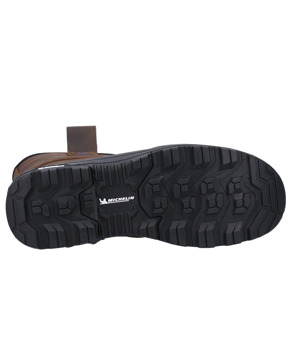 Brown coloured Amblers Safety AS983C Conqueror Waterproof Rigger Boots on white background