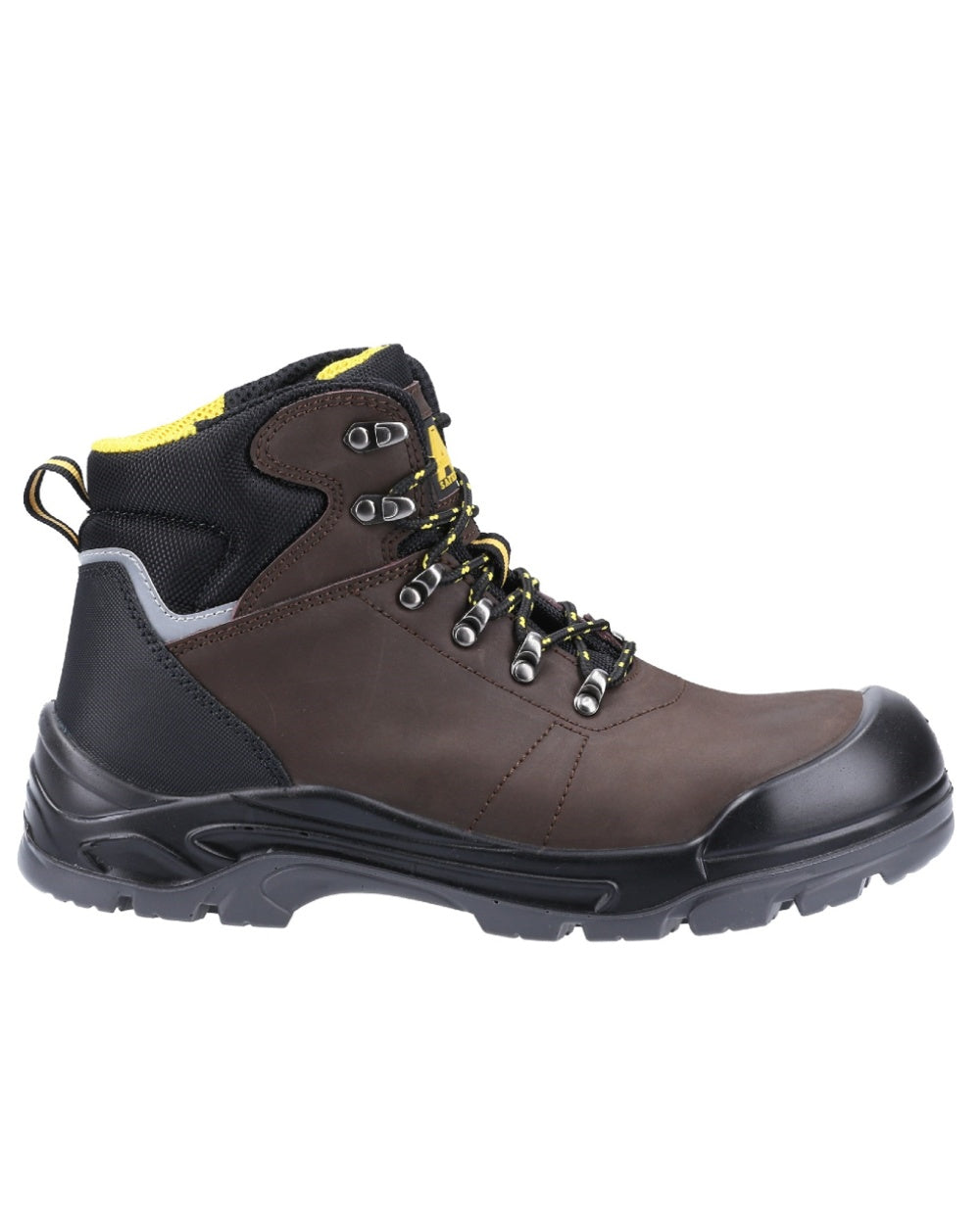Brown Coloured Amblers Safety AS203 Laymore Water Resistant Leather Safety Boots on a white background