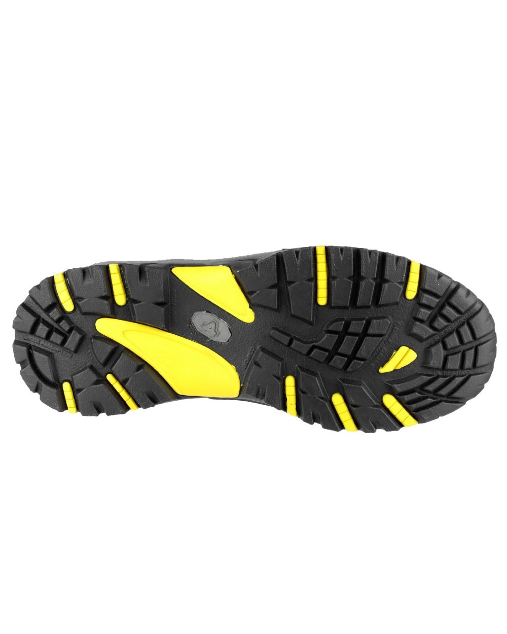 Black Coloured Amblers Safety AS803 Waterproof Wide Fit Safety Boots on a white background