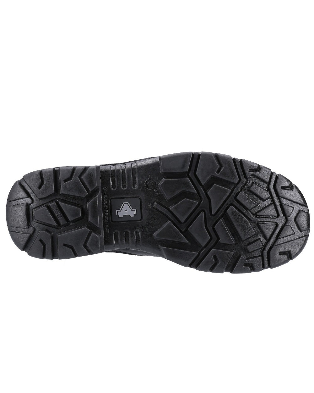 Black Coloured Amblers Safety Combat Hi-Leg Waterproof Boots on a white background