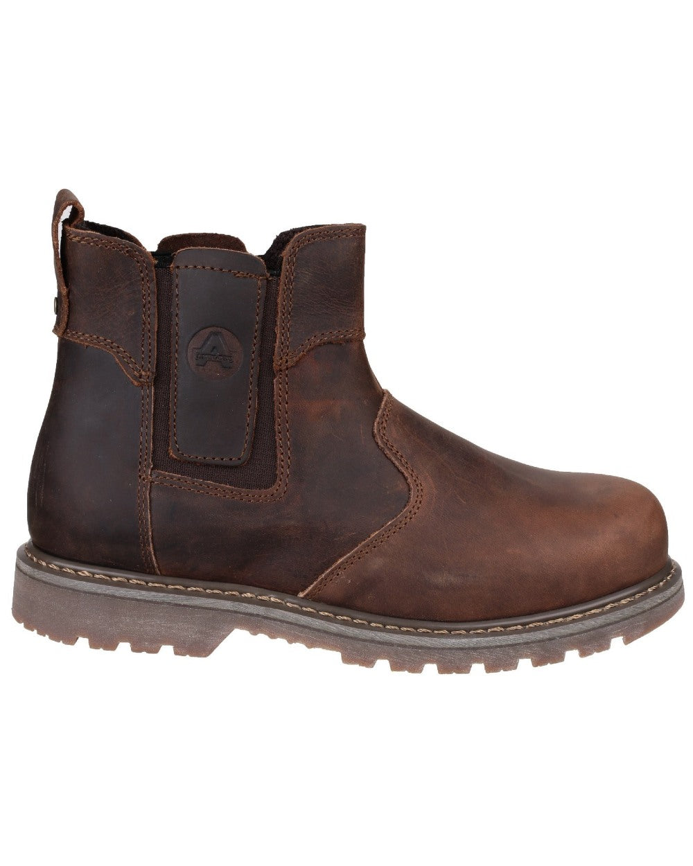 Brown Coloured Amblers Safety FS165 Pull-On Safety Dealer on a white back ground