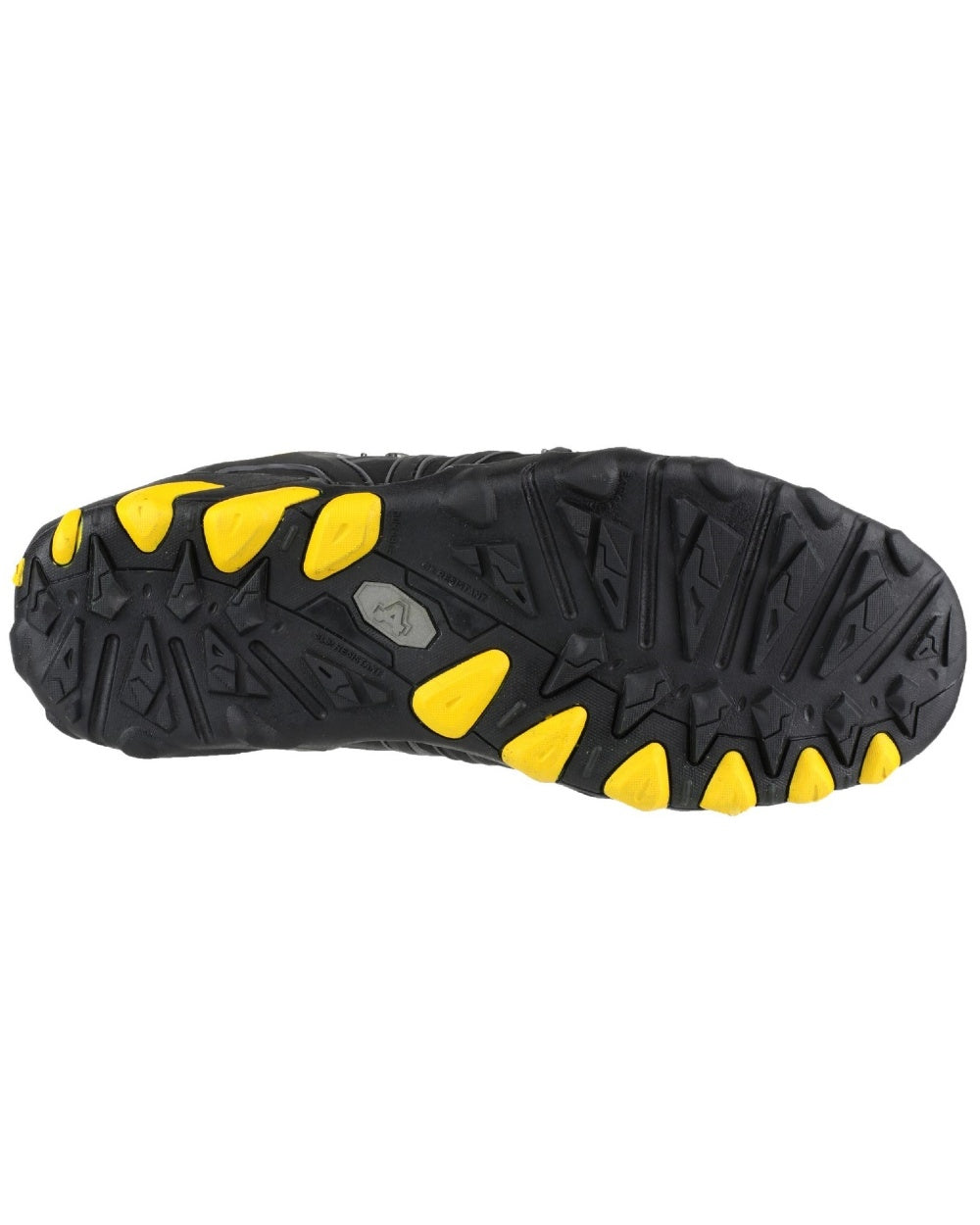 Black Coloured Amblers Safety FS23 Soft Shell Safety Trainer on a white background