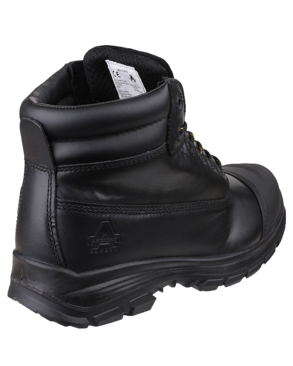 Black Coloured Amblers Safety FS301 Brecon Metatarsal Guard Safety Boot on a white background