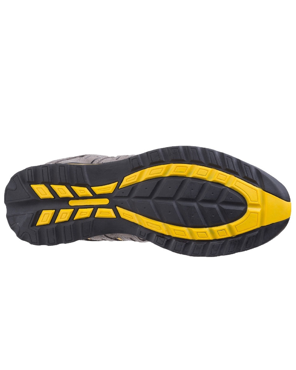 Black Coloured Amblers Safety FS42C Safety Trainer Sole on a white background