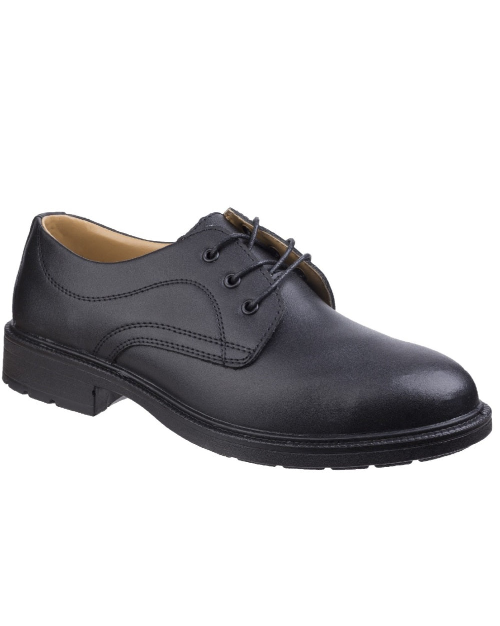 Black Coloured Amblers Safety FS45 Safety Shoes on a white background