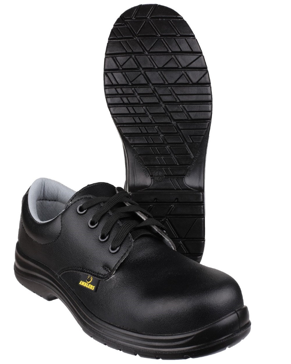 Black Coloured Amblers Safety FS662 Safety Shoe on a white background