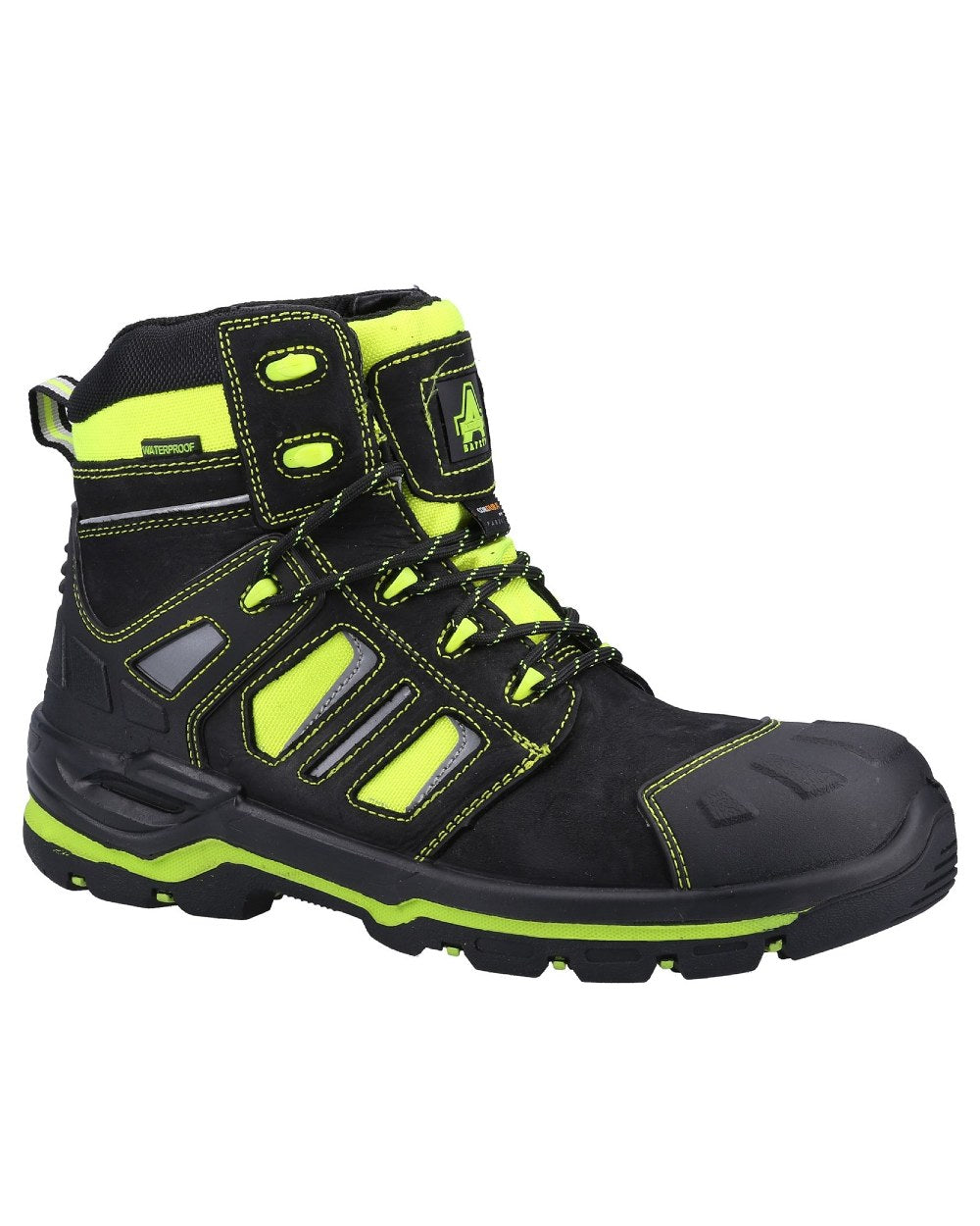 Yellow Coloured Amblers Safety Mens AS971C Radiant Safety Boots on a white background