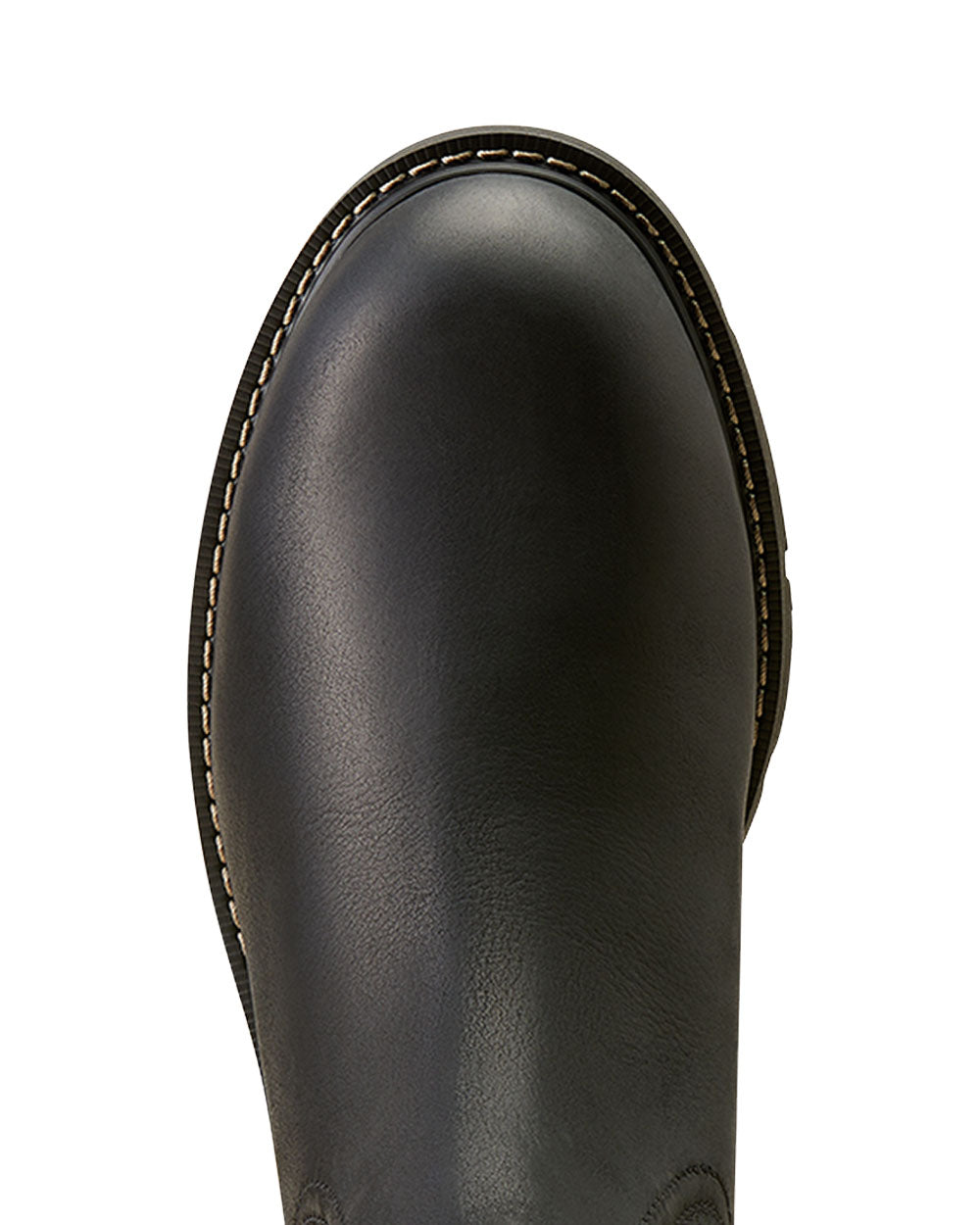 Black coloured Ariat Mens Groundbreaker Safety Steel Toe Work Boots on White background