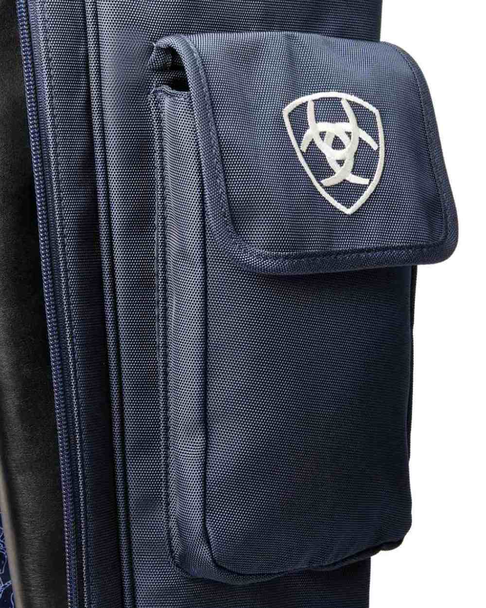 Navy Coloured Ariat Team Tall Boot Bag On A White Background