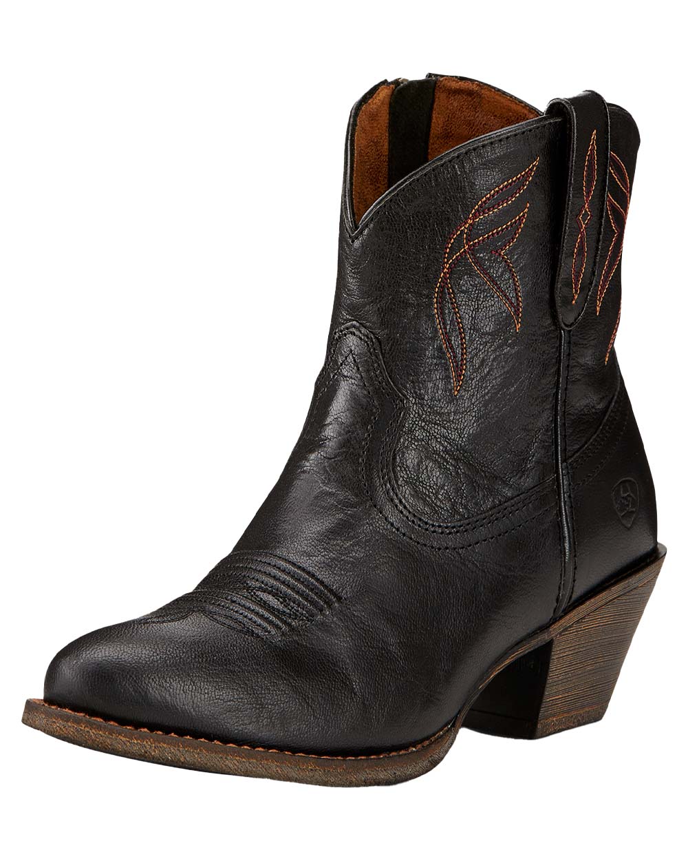 Black coloured Ariat Womens Darlin Western Boot on White background