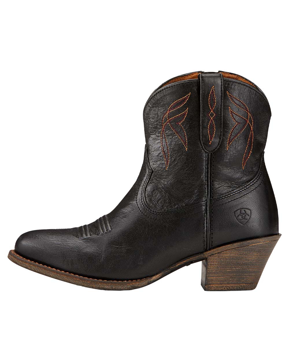 Black coloured Ariat Womens Darlin Western Boot on White background