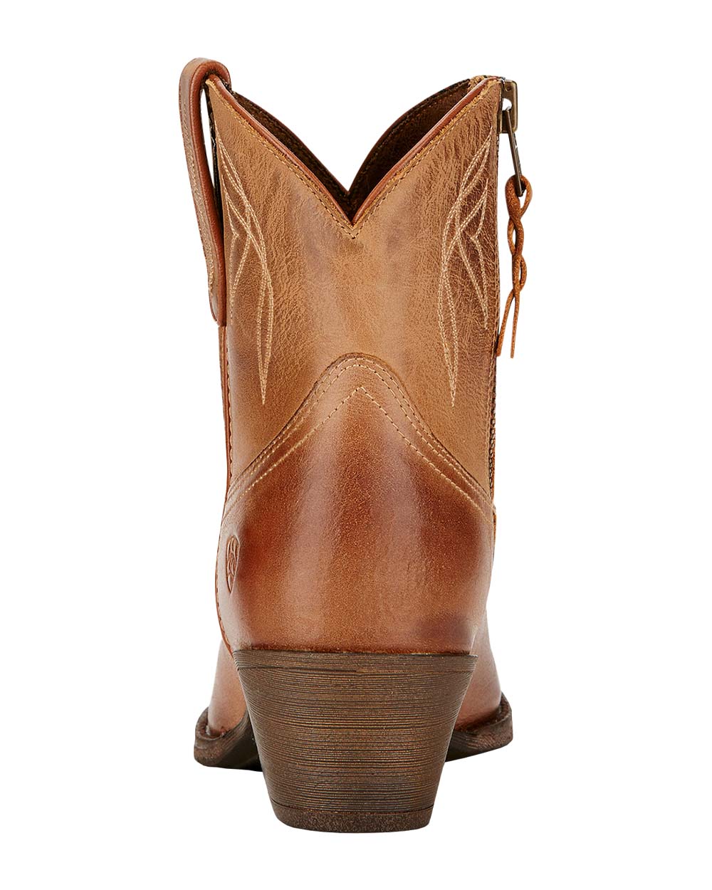 Burnt Sugar coloured Ariat Womens Darlin Western Boot on White background