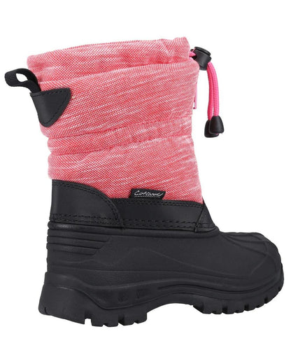 Pink coloured Cotswold Bathford Snow Boots on white background 