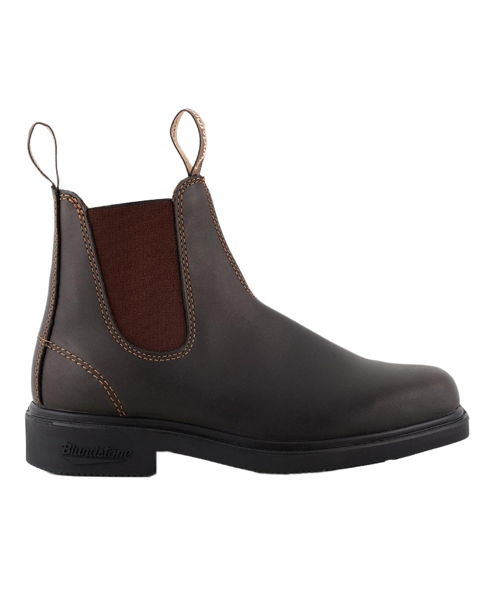 Brown Coloured Blundstone 067 Brown Leather Chelsea Boots on White Background