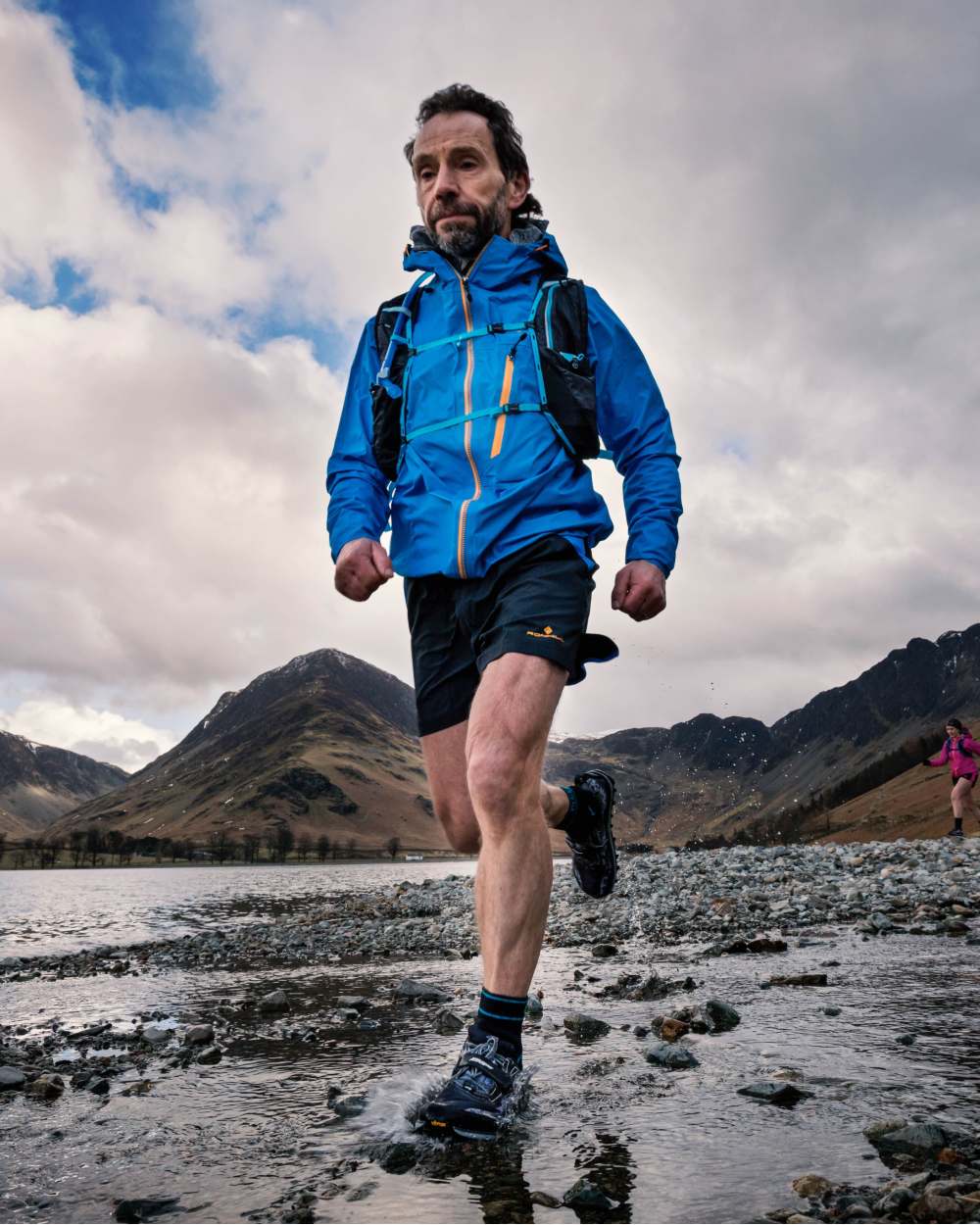 Black Coloured Bridgedale StormSock Midweight Boot Socks on Outdoor Background