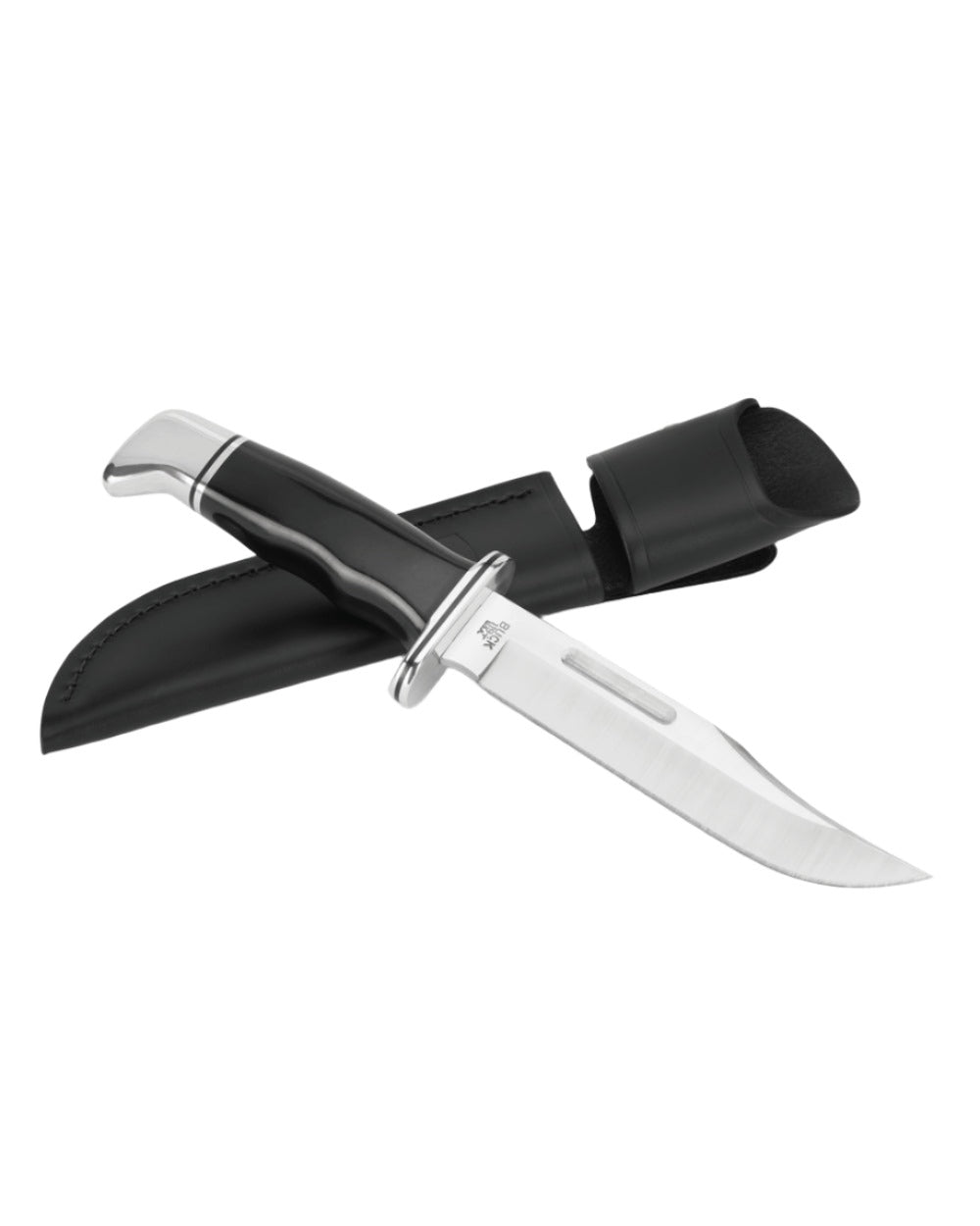 Black coloured Buck Special Knife on white background